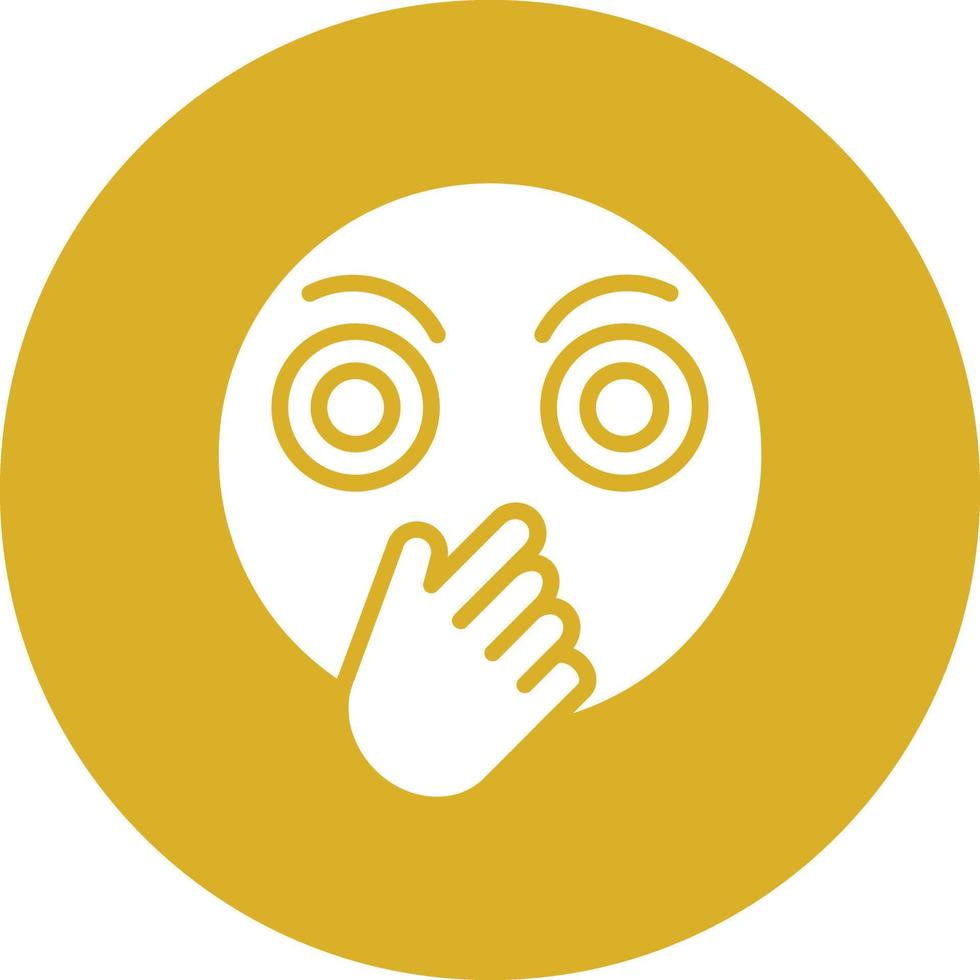 Embarrassed Icon Style vector