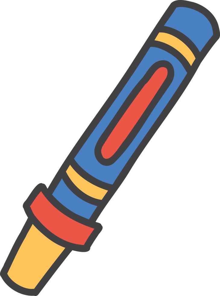 Hand Drawn cute pen illustration vector