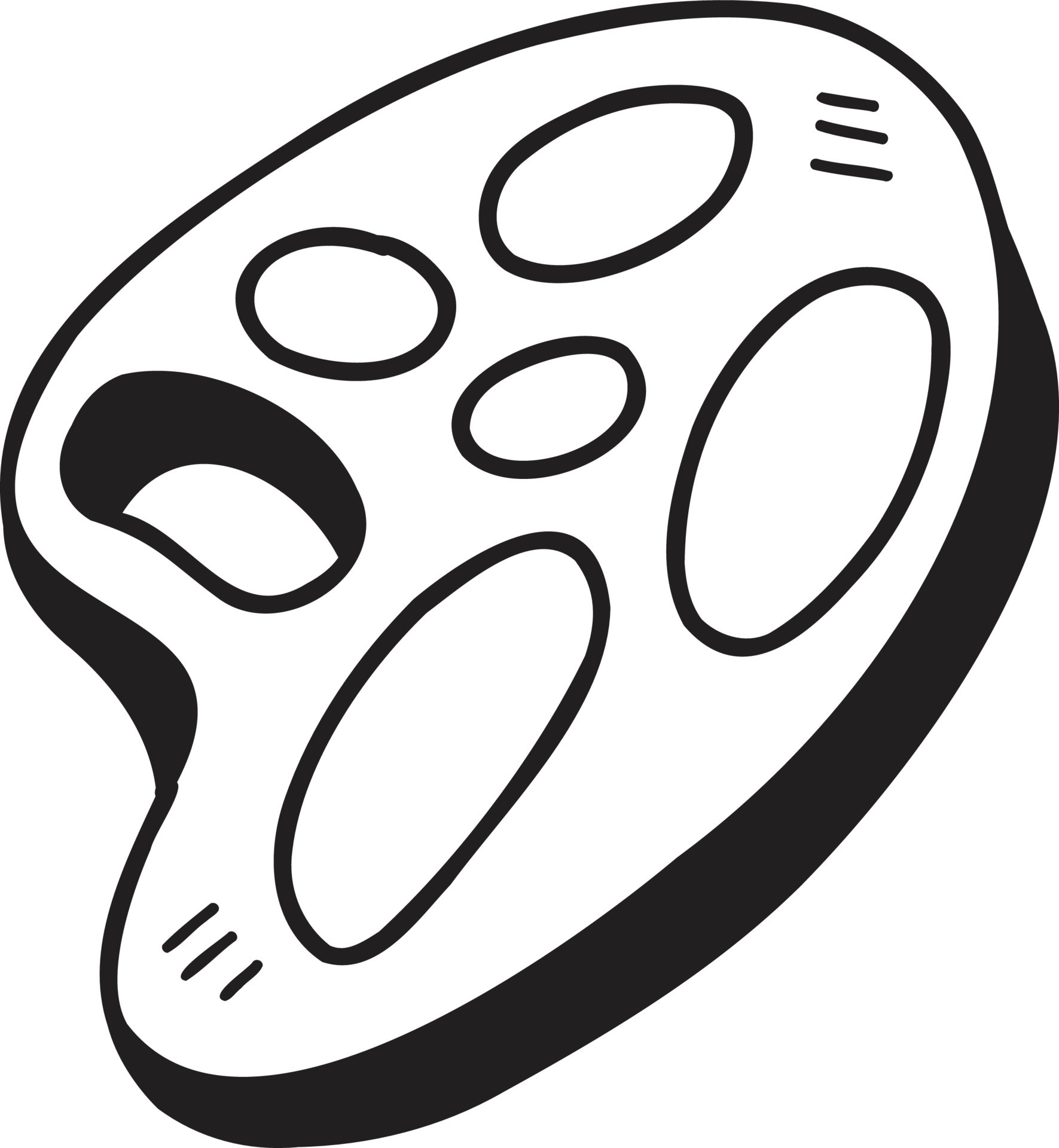 Hand Drawn acrylic paint tray illustration 13127766 Vector Art at Vecteezy