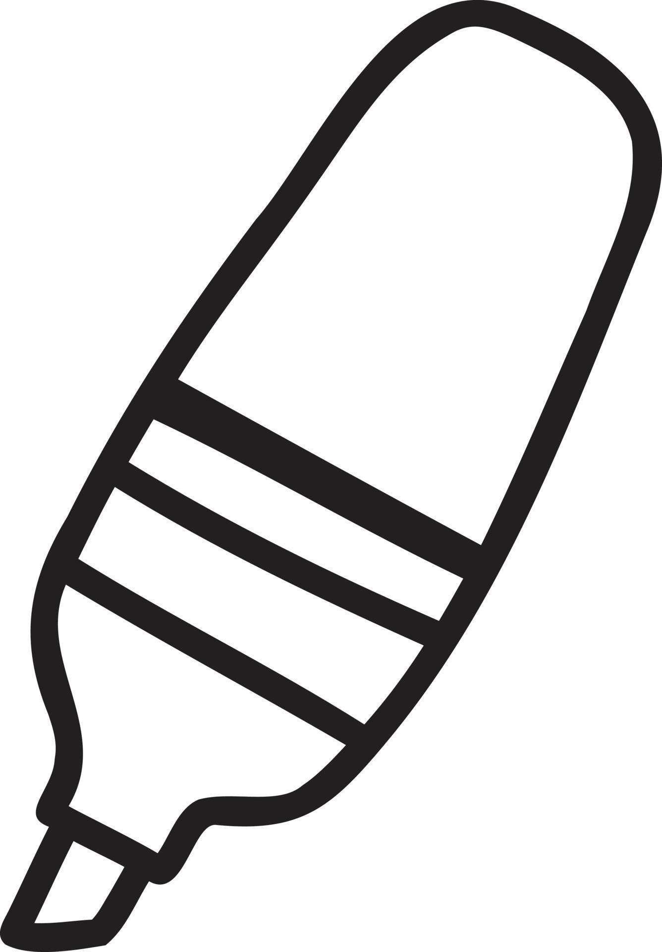 Hand Drawn highlighter pen illustration 13127850 Vector Art at Vecteezy