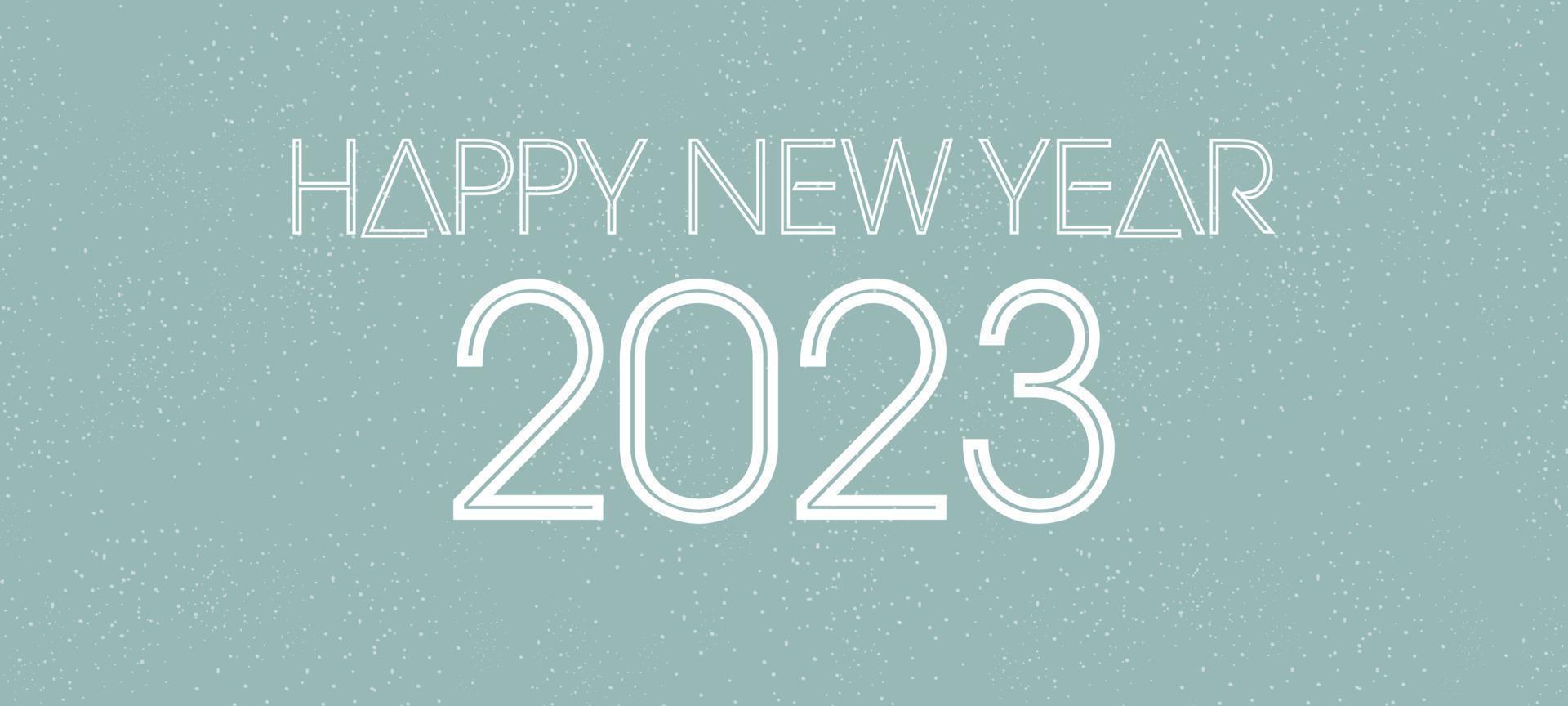 2022 End, 2023 new year banner. Flat vector illustration.