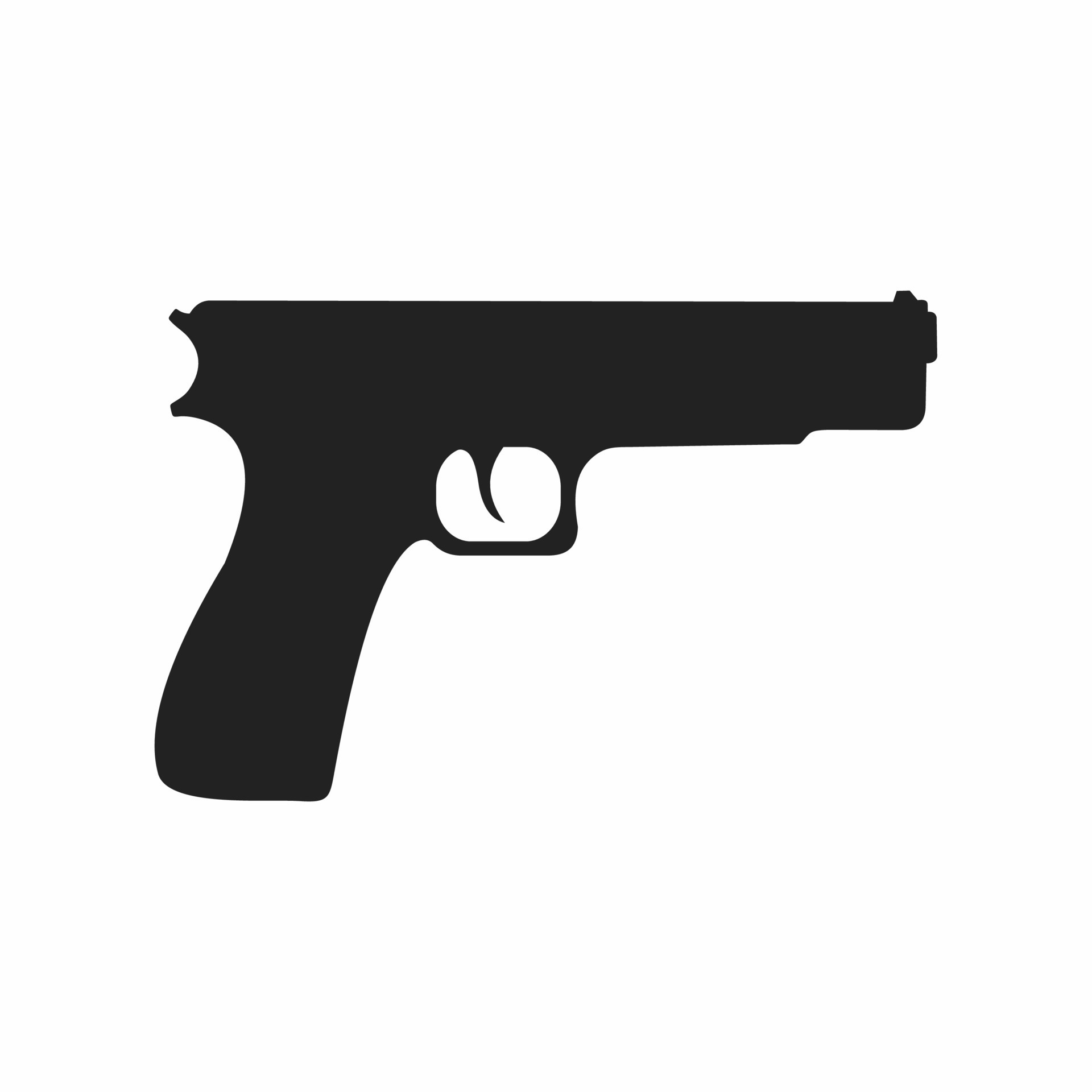 gun flat icon 13128464 Vector Art at Vecteezy