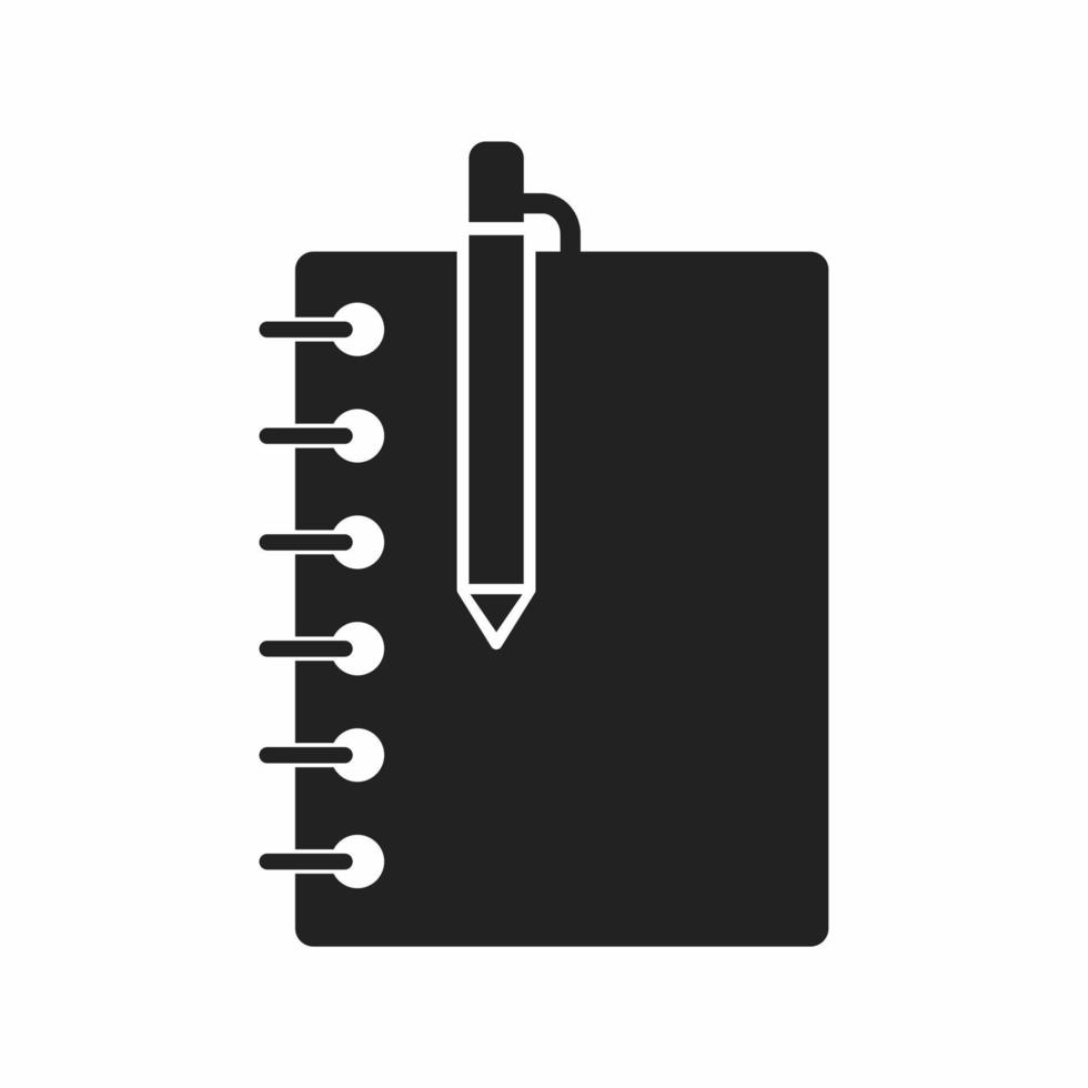 notebook flat icon vector