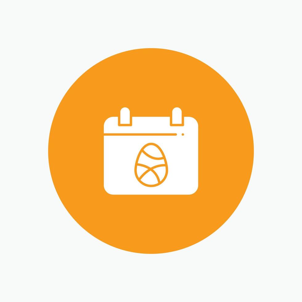 Calendar Egg Easter Day vector