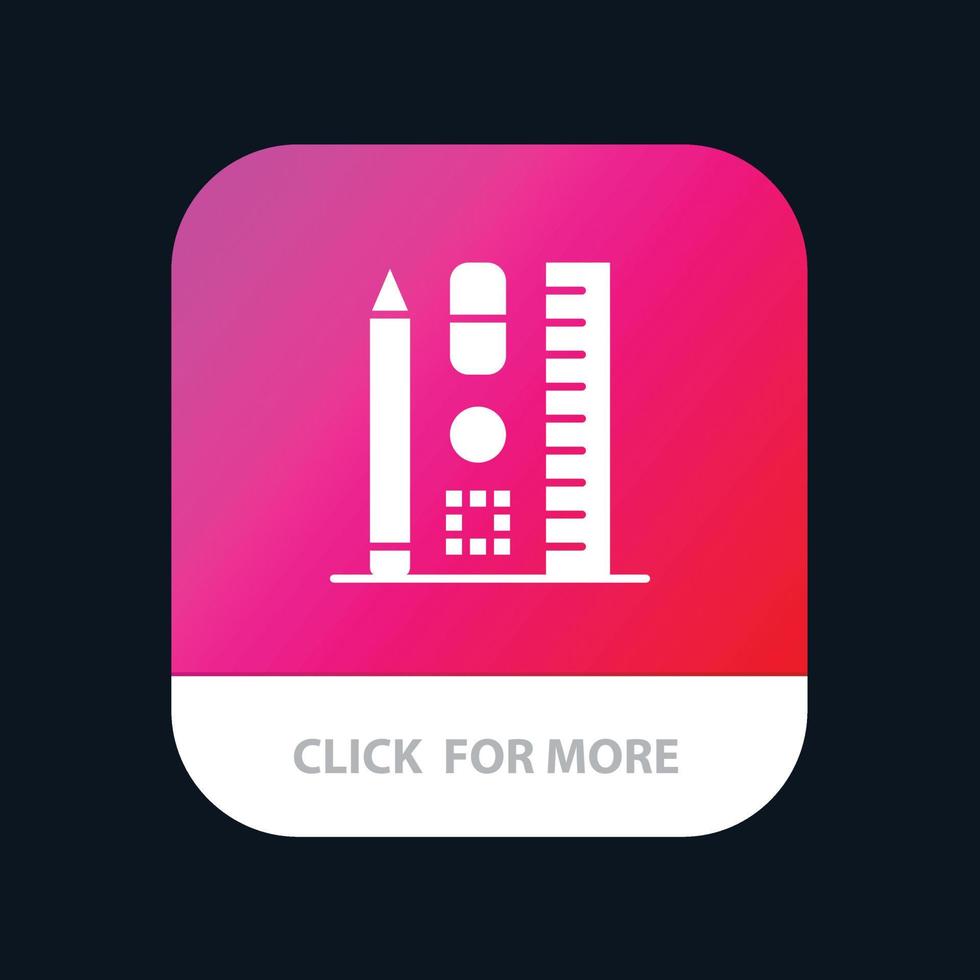Pen Scale Education Online Mobile App Icon Design vector