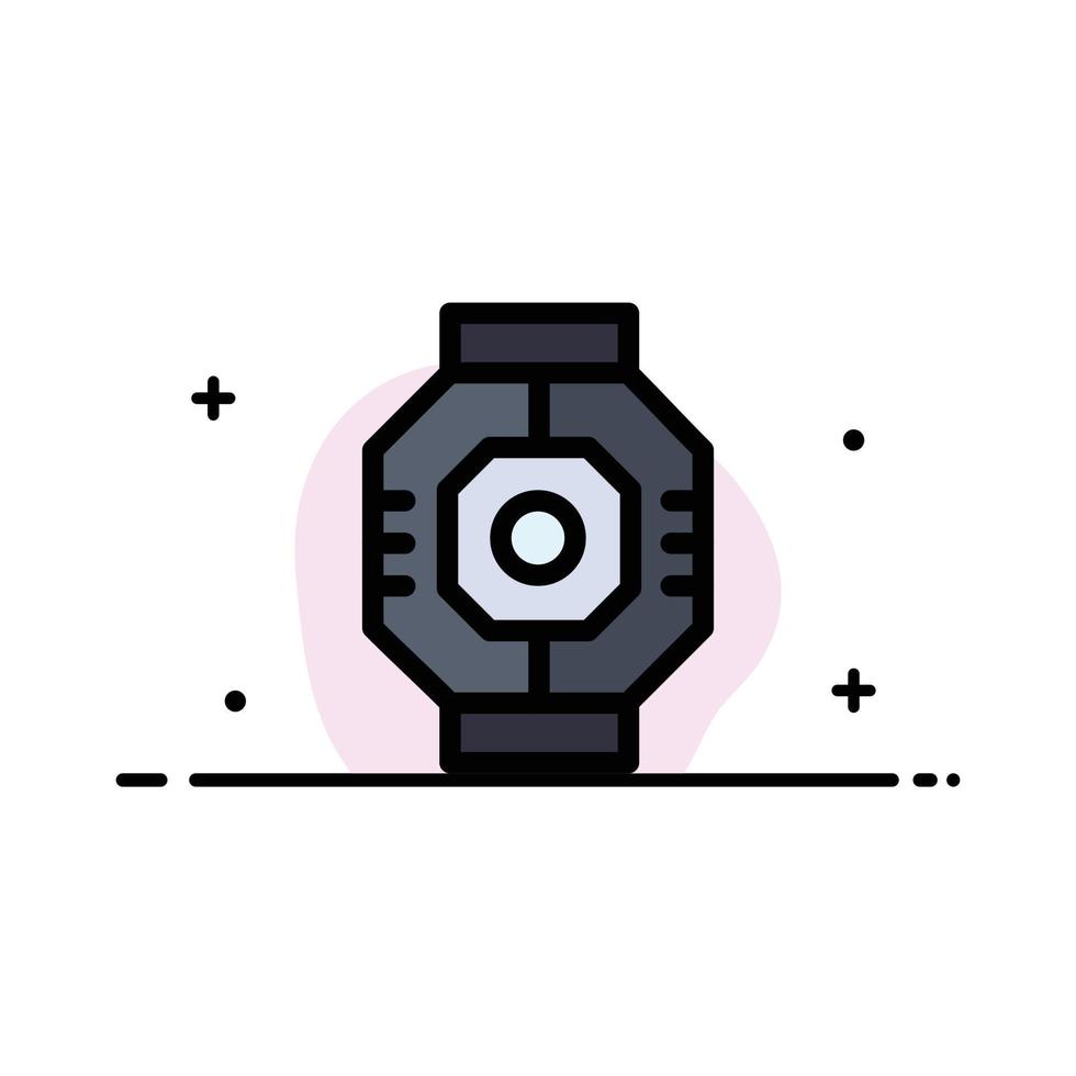 Airlock Capsule Component Module Pod  Business Flat Line Filled Icon Vector Banner Template