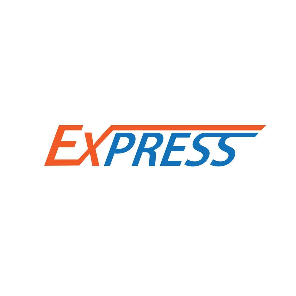 express logo fast vector