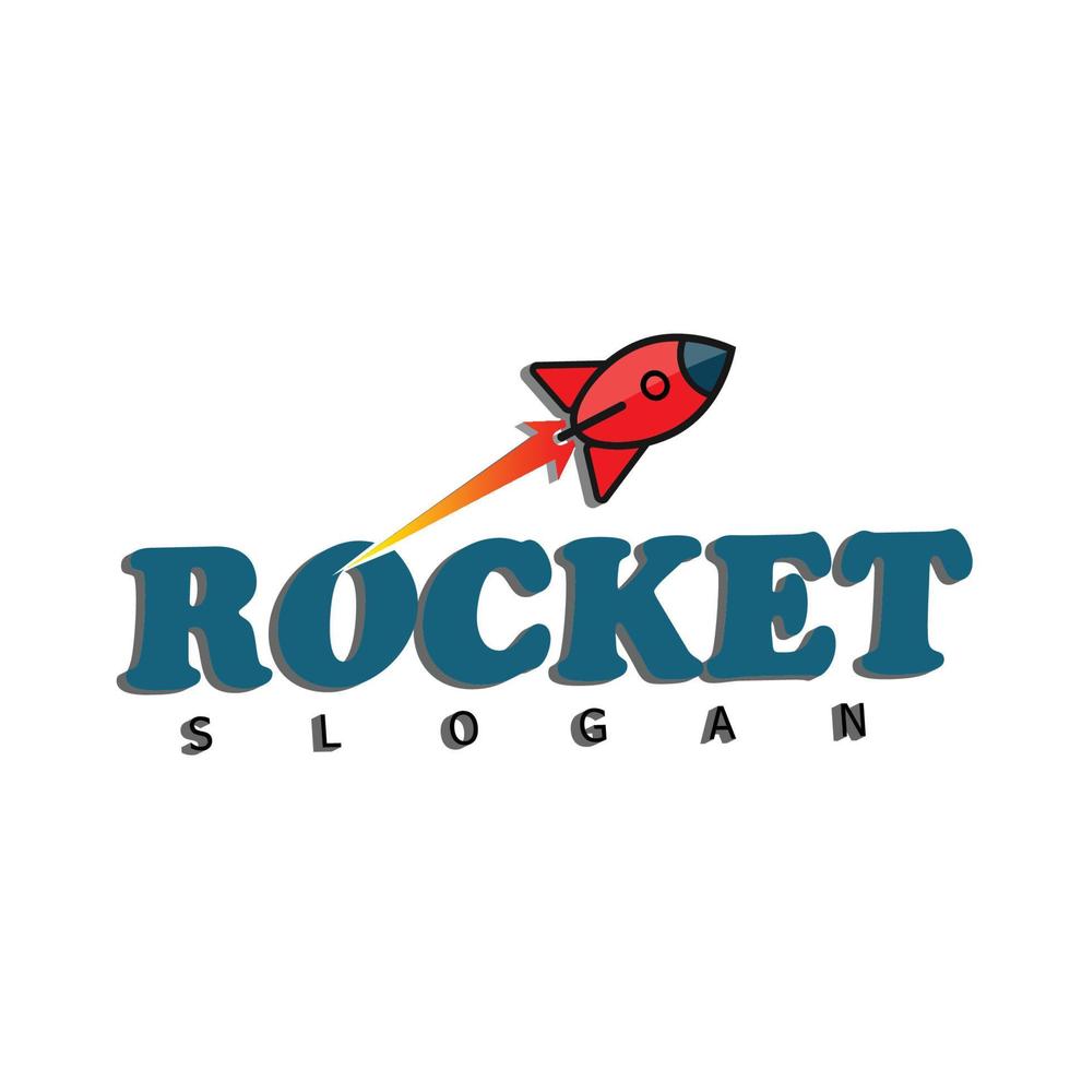 rocket logo technology symbol vector
