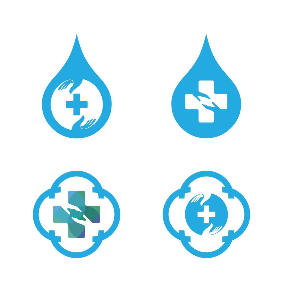 diseño de logotipo de salud vector