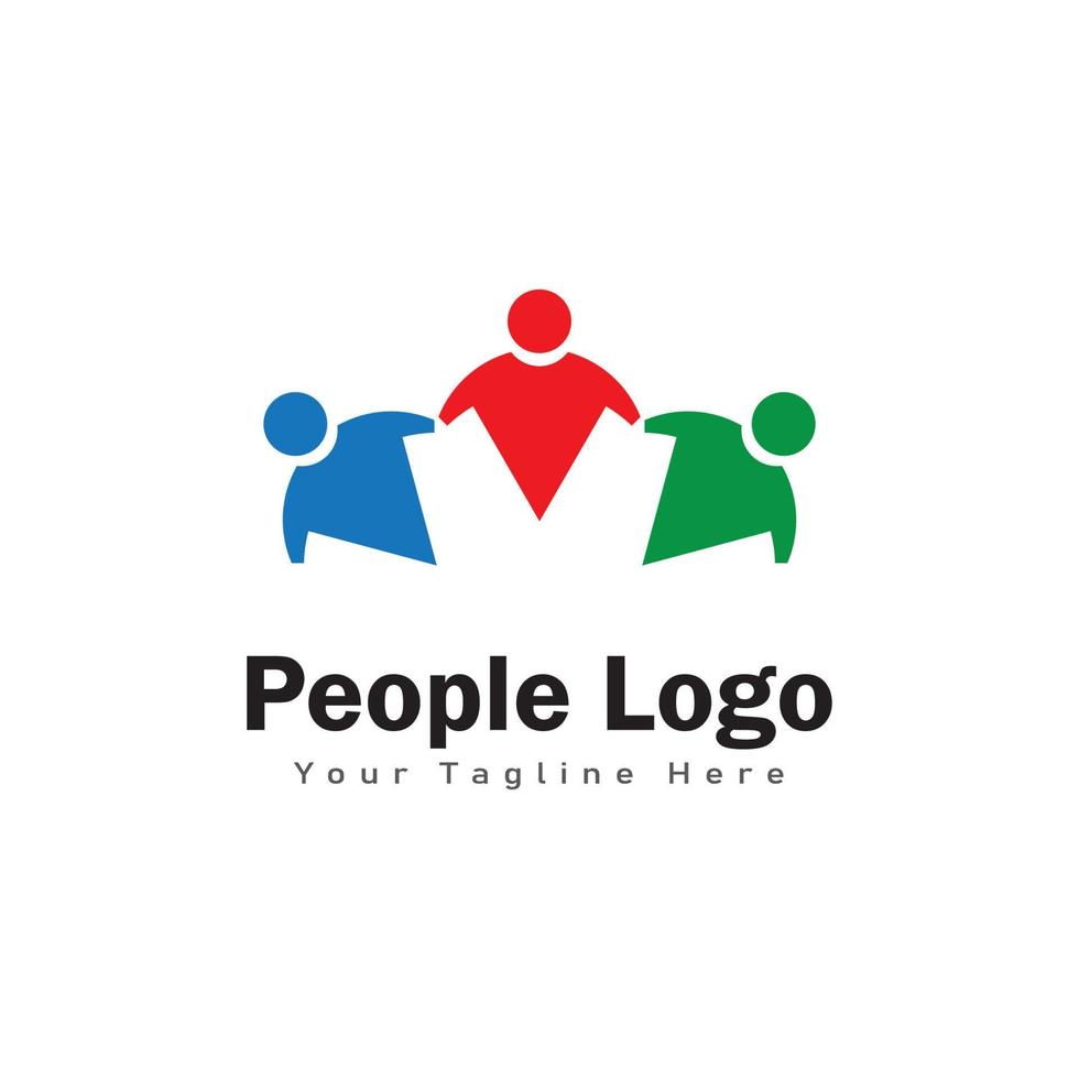 people logo design symbol vector