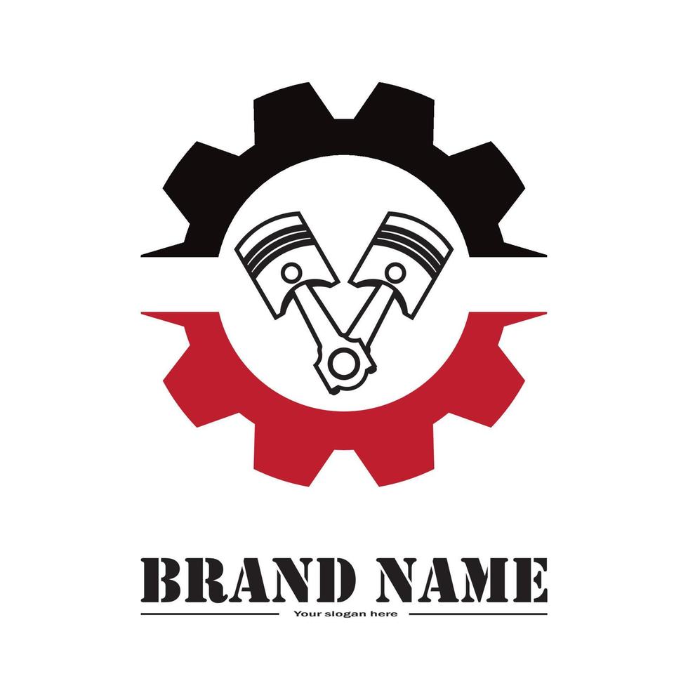 gear logo design symbol automotive vector