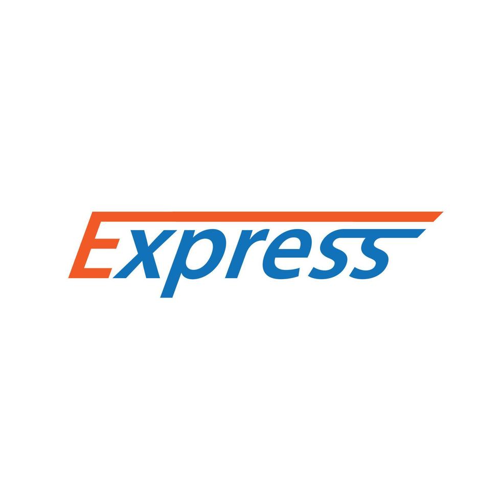 express logo fast vector