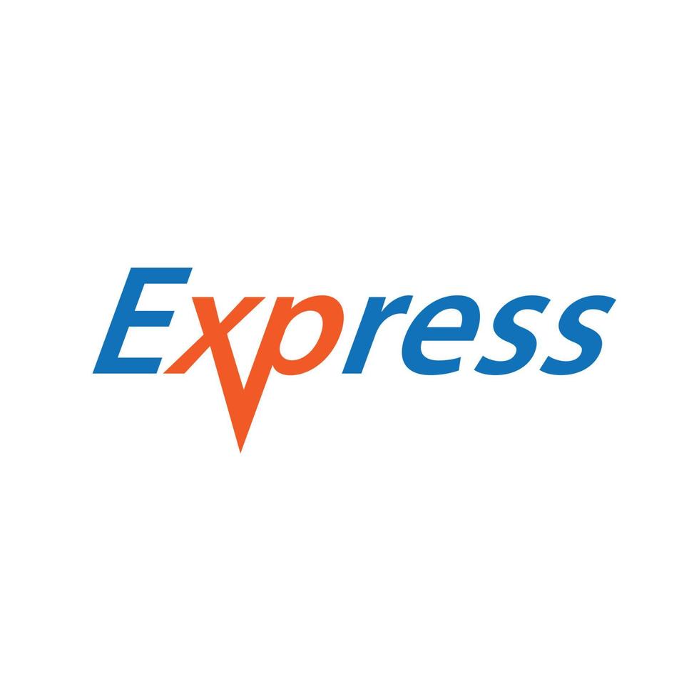 express logo fast vector