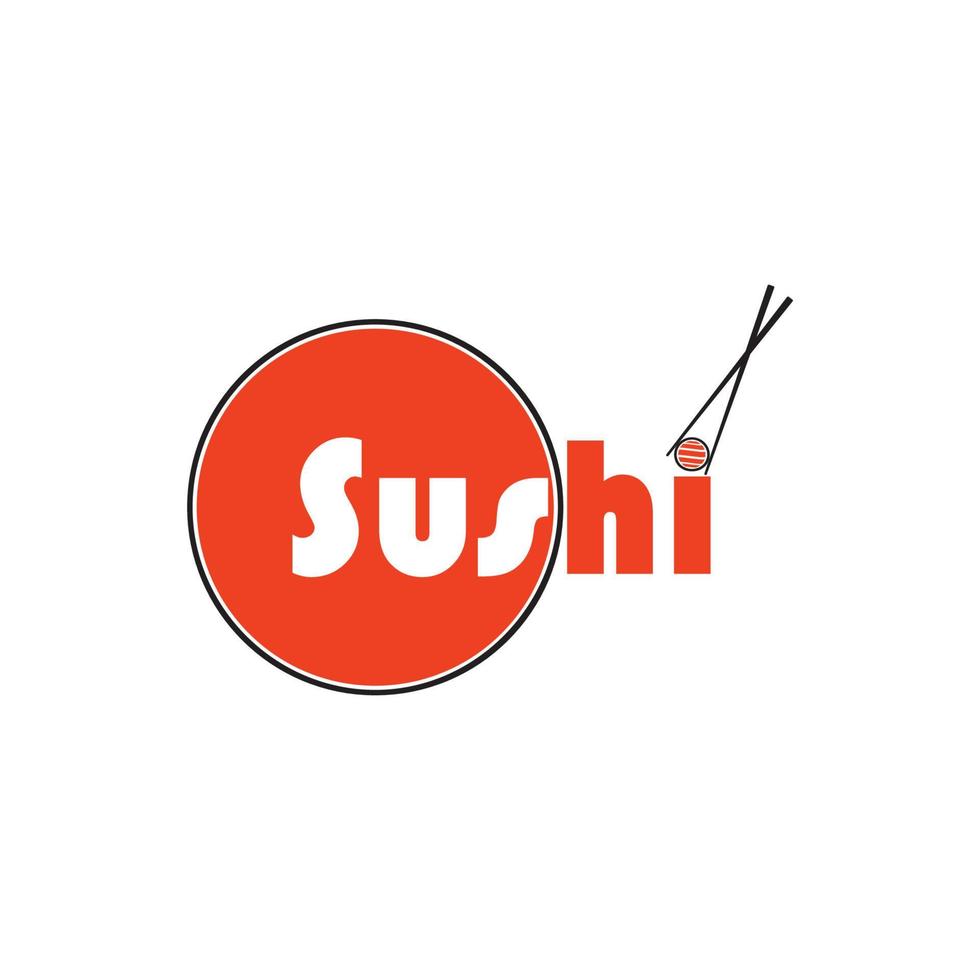 sushi japan logo vector