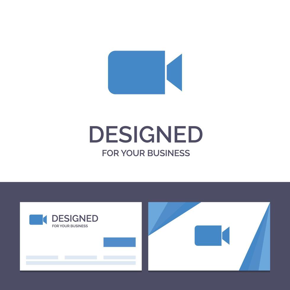 Creative Business Card and Logo template Camera Image Basic Ui Vector Illustration