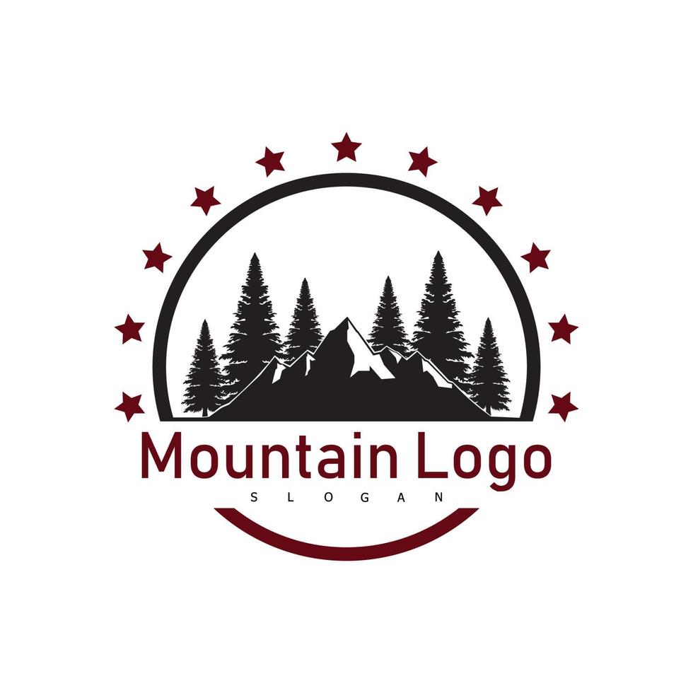 mountain logo design symbol vector