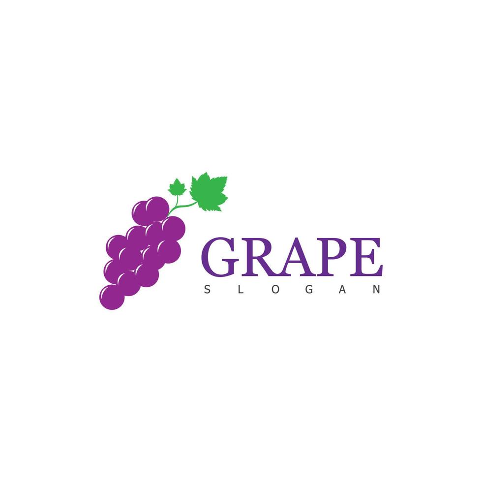 grape logo design symbol vector