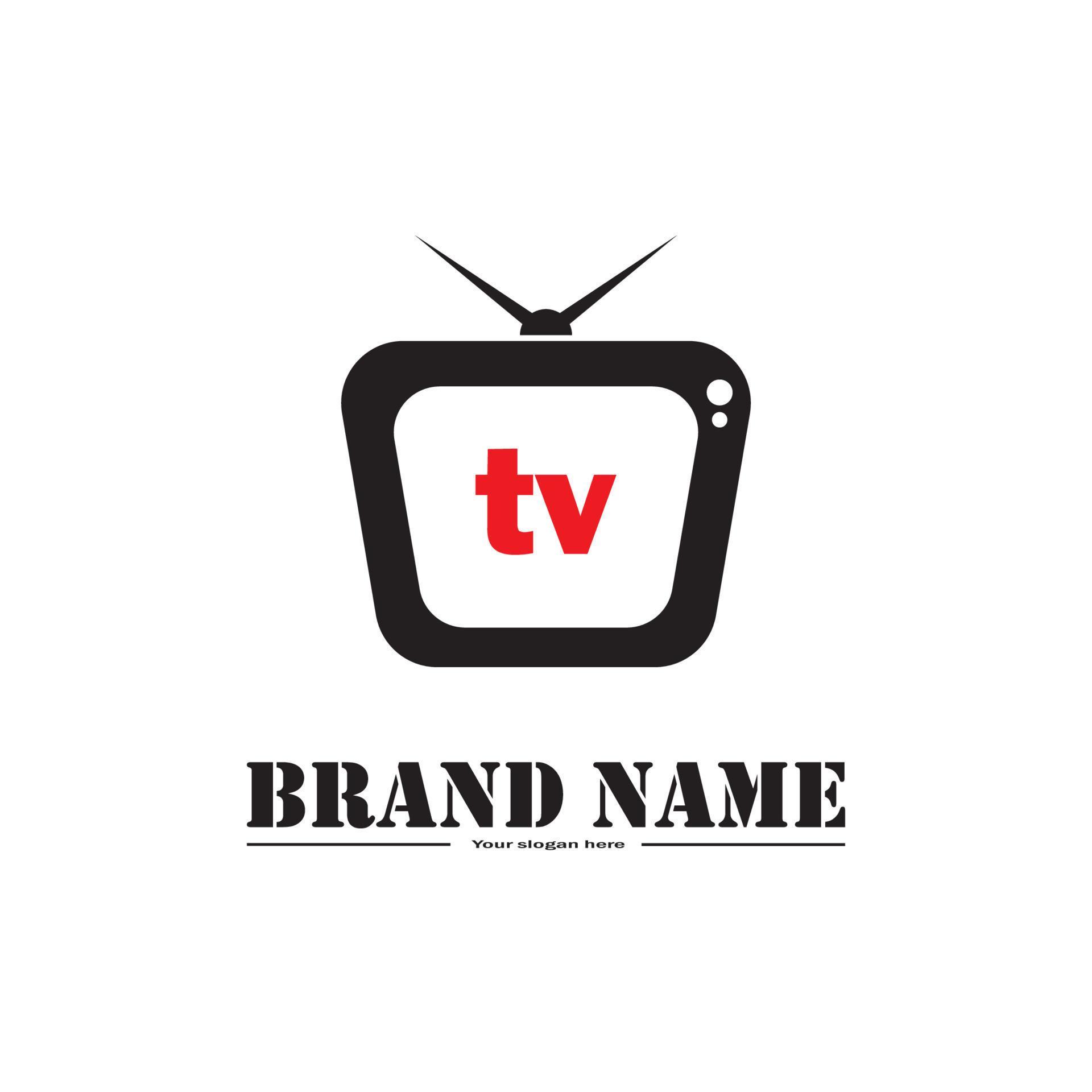 tv technology logo design 13130154 Vector Art at Vecteezy
