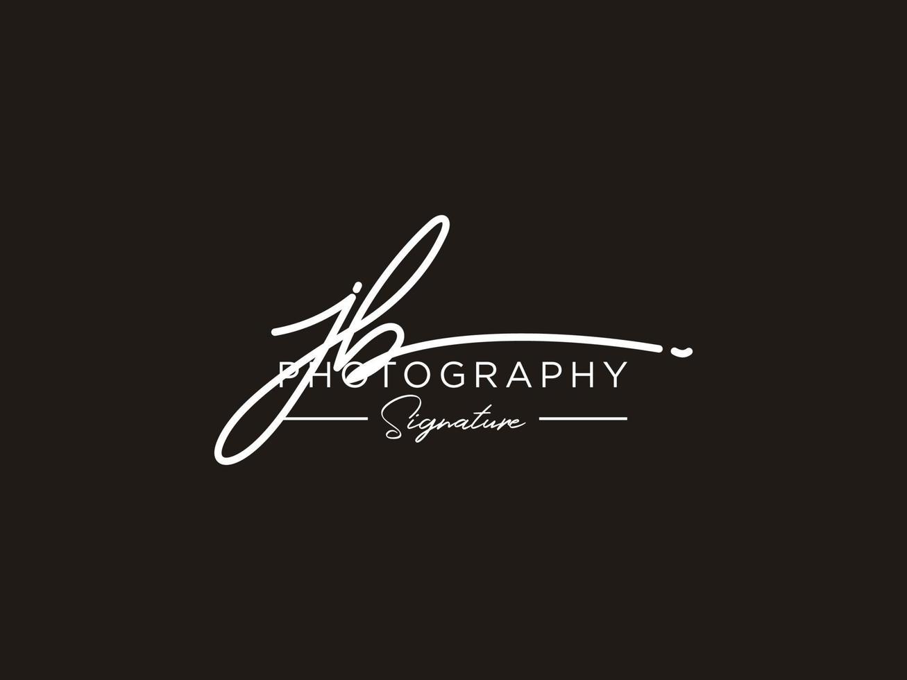 Letter JB Signature Logo Template Vector