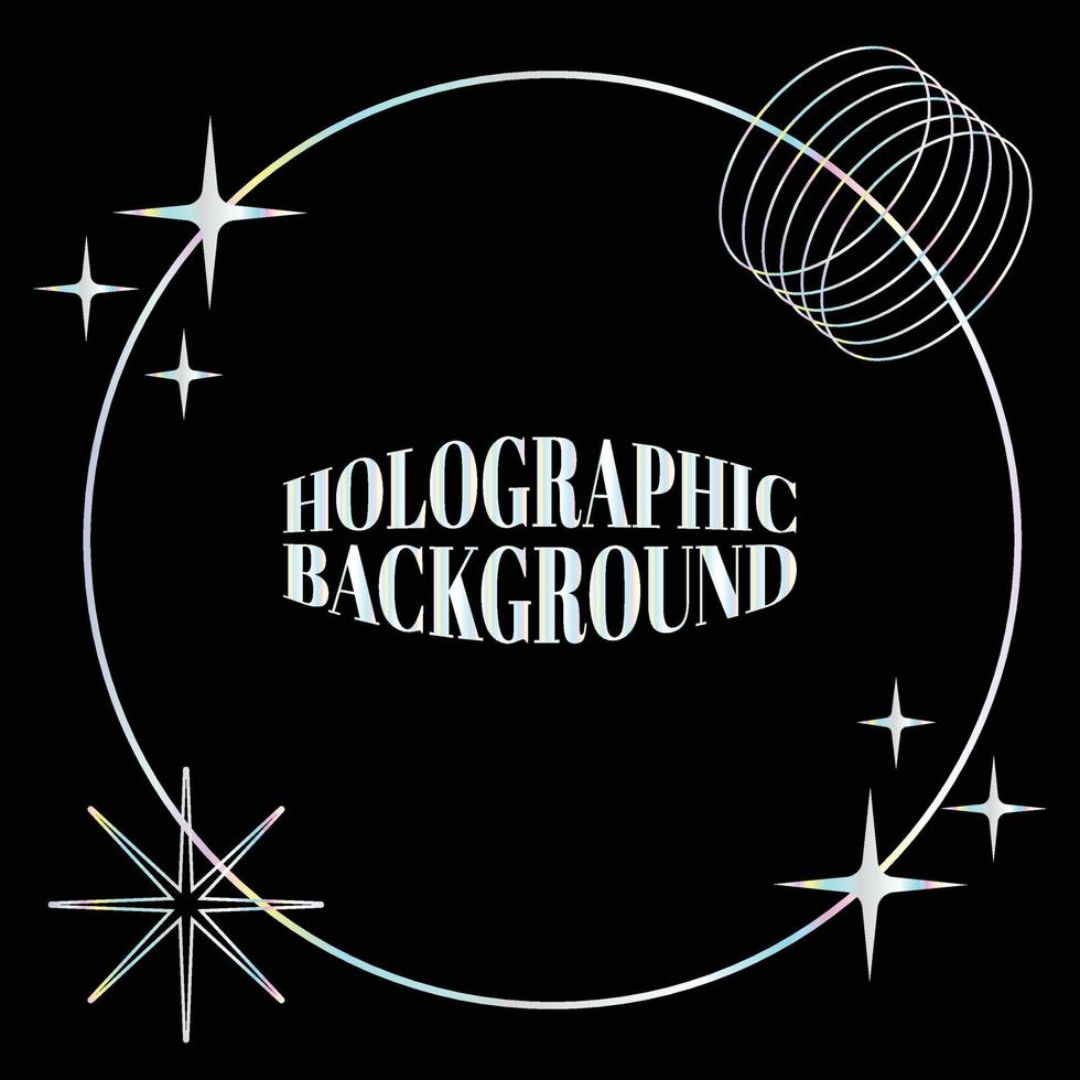 Holographic Background design hologram background vector