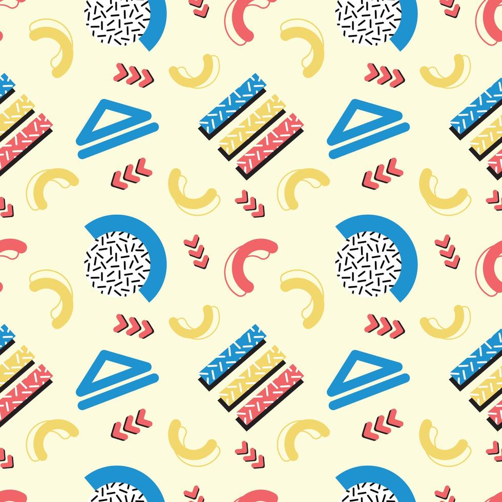 colorful memphis vector abstract background design