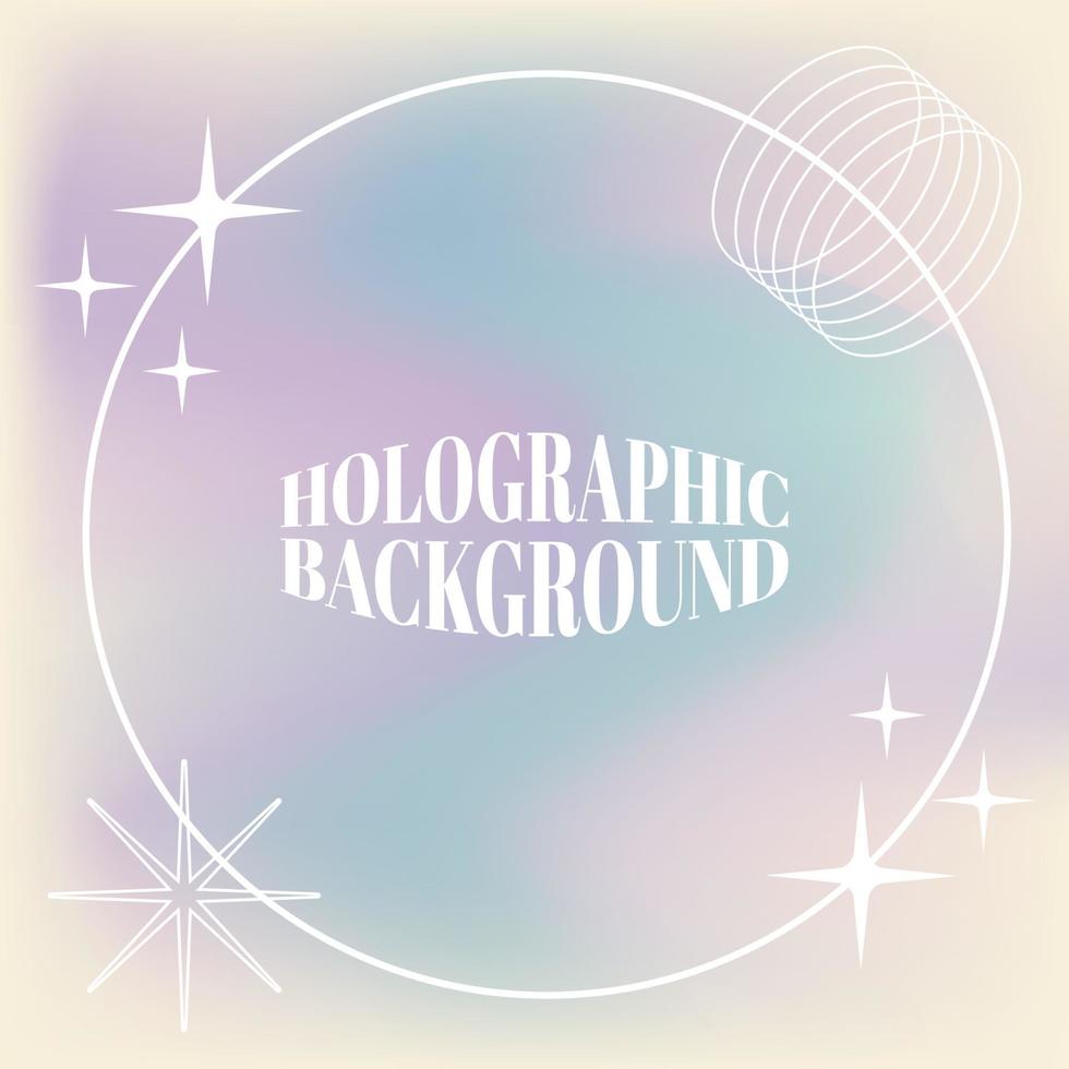 Holographic Background cute vectors design hologram background