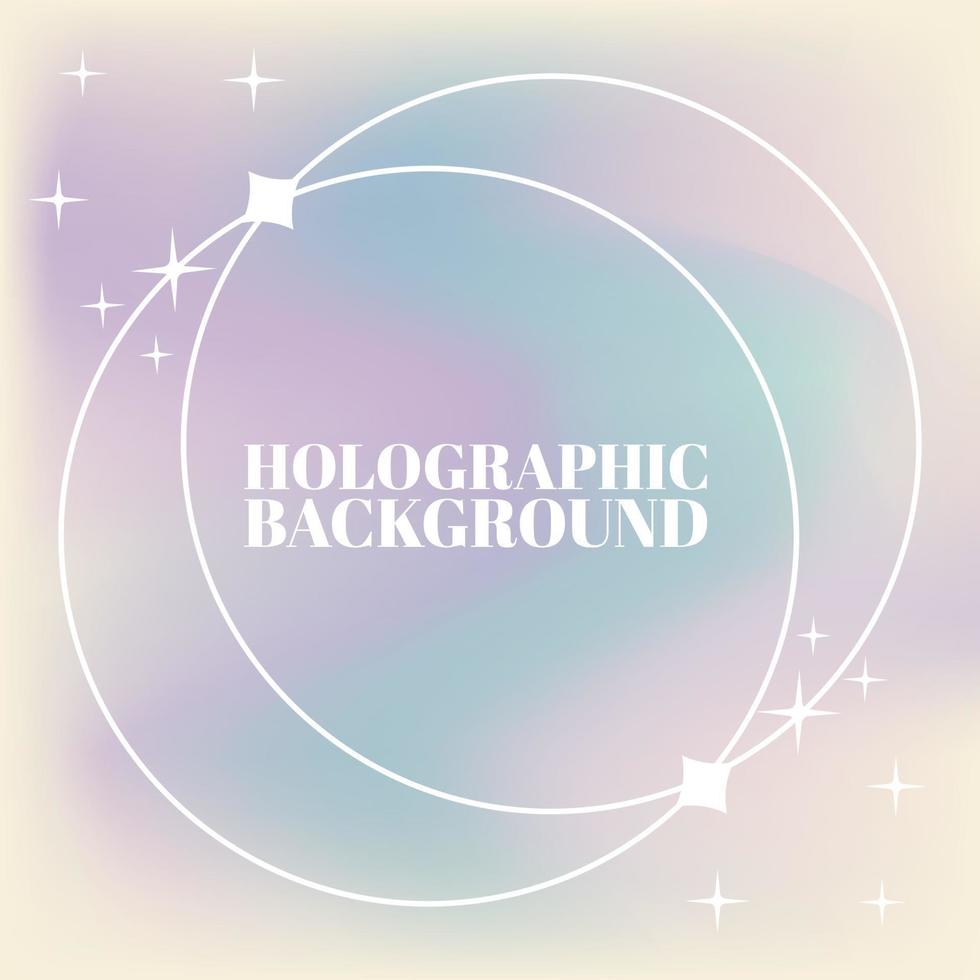 Holographic Background vectors design hologram