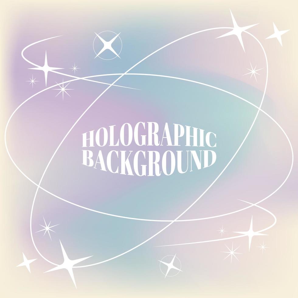 Holographic Background pastel design hologram background vector