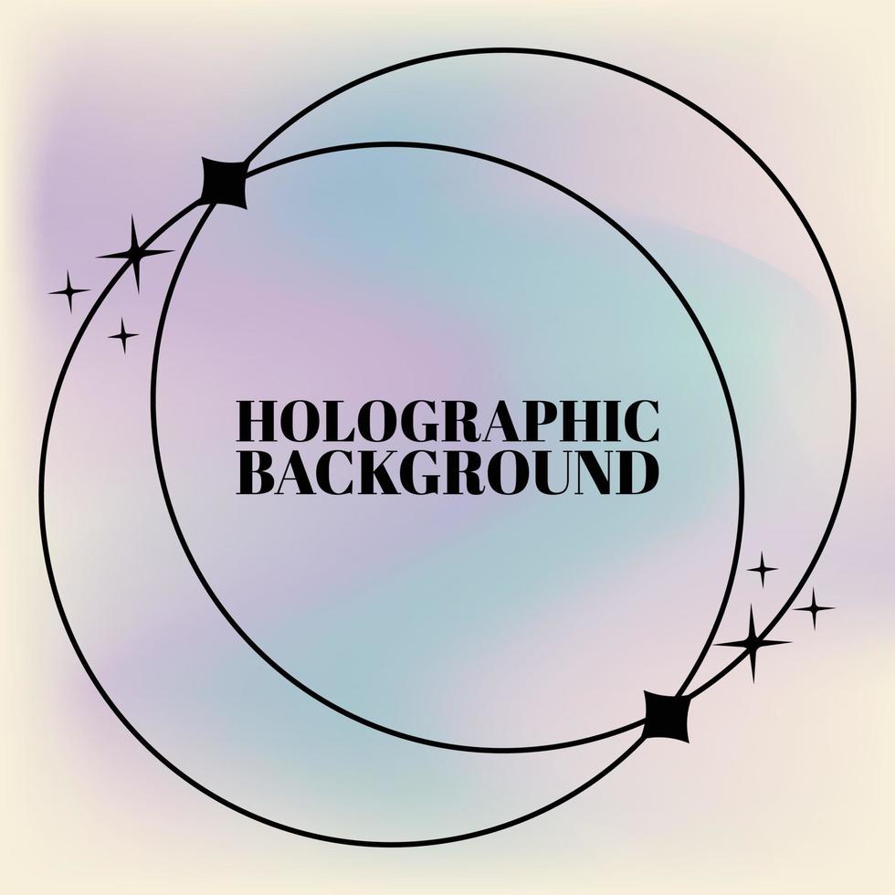 diseño de vectores de fondo holográfico