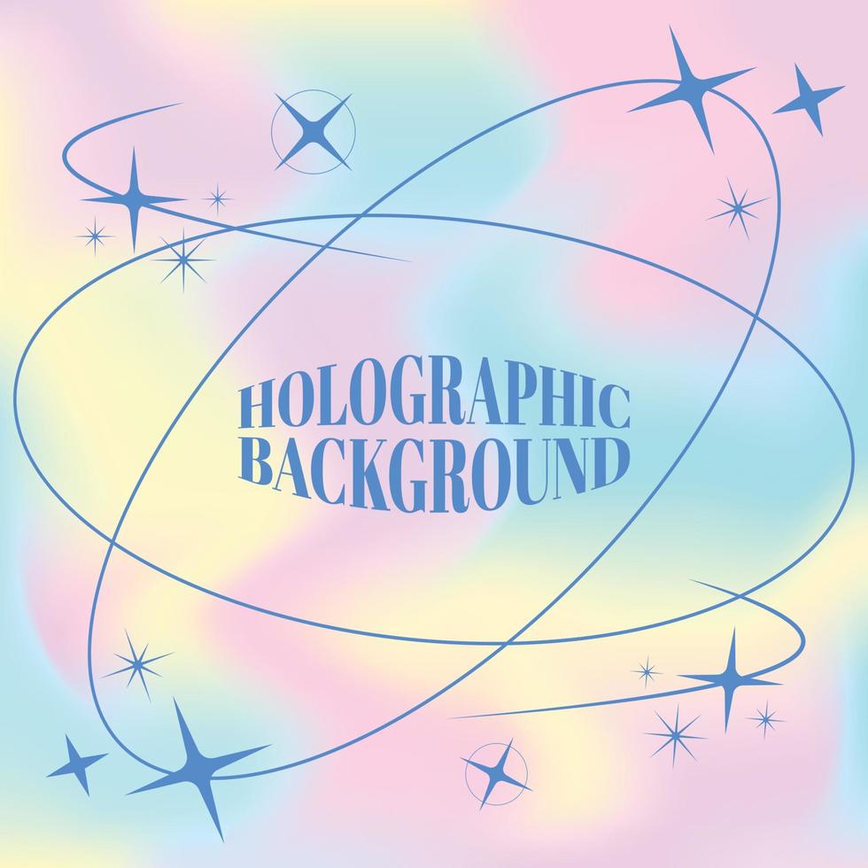 Holographic Background vectors design hologram
