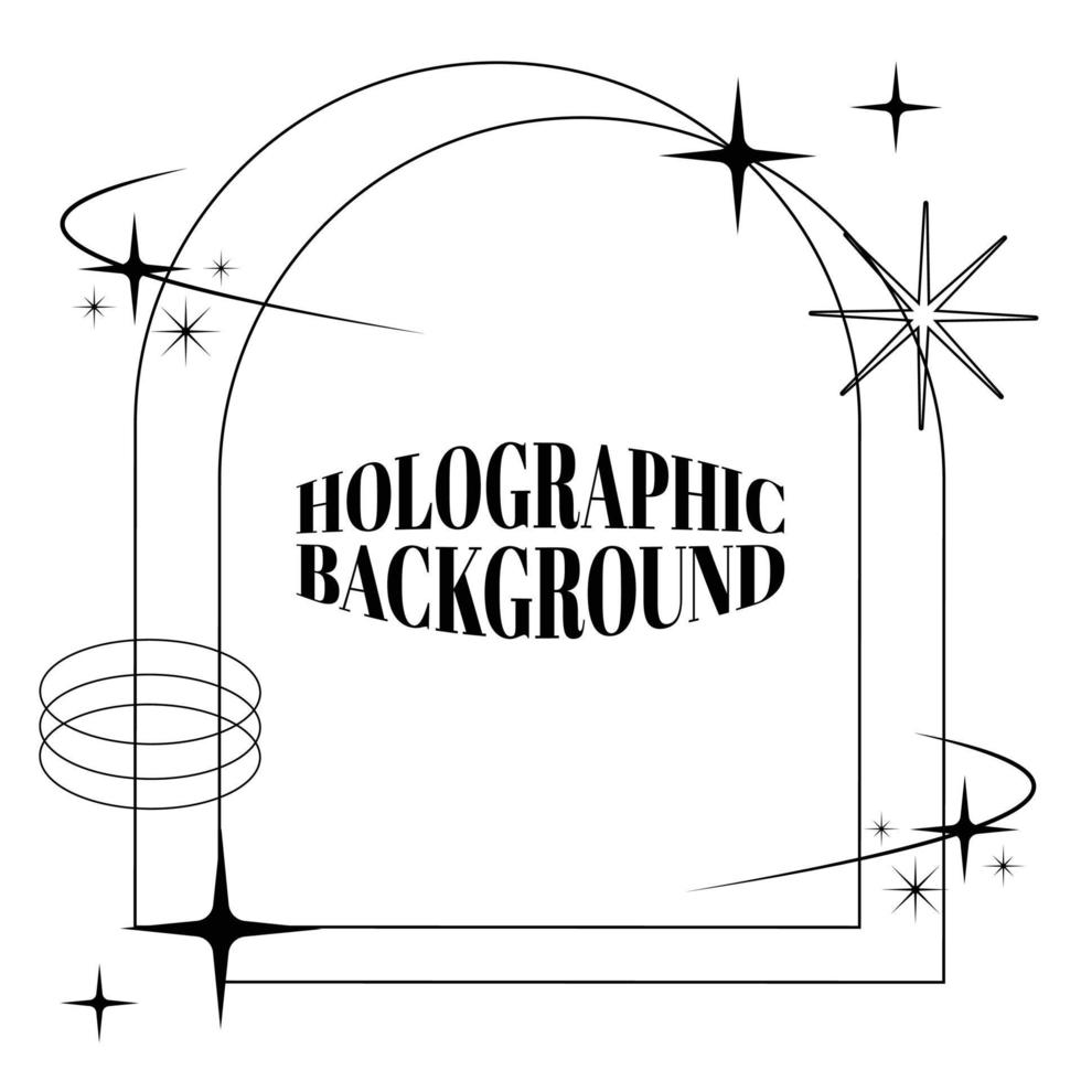 Cute Holographic Background vectors design hologram background