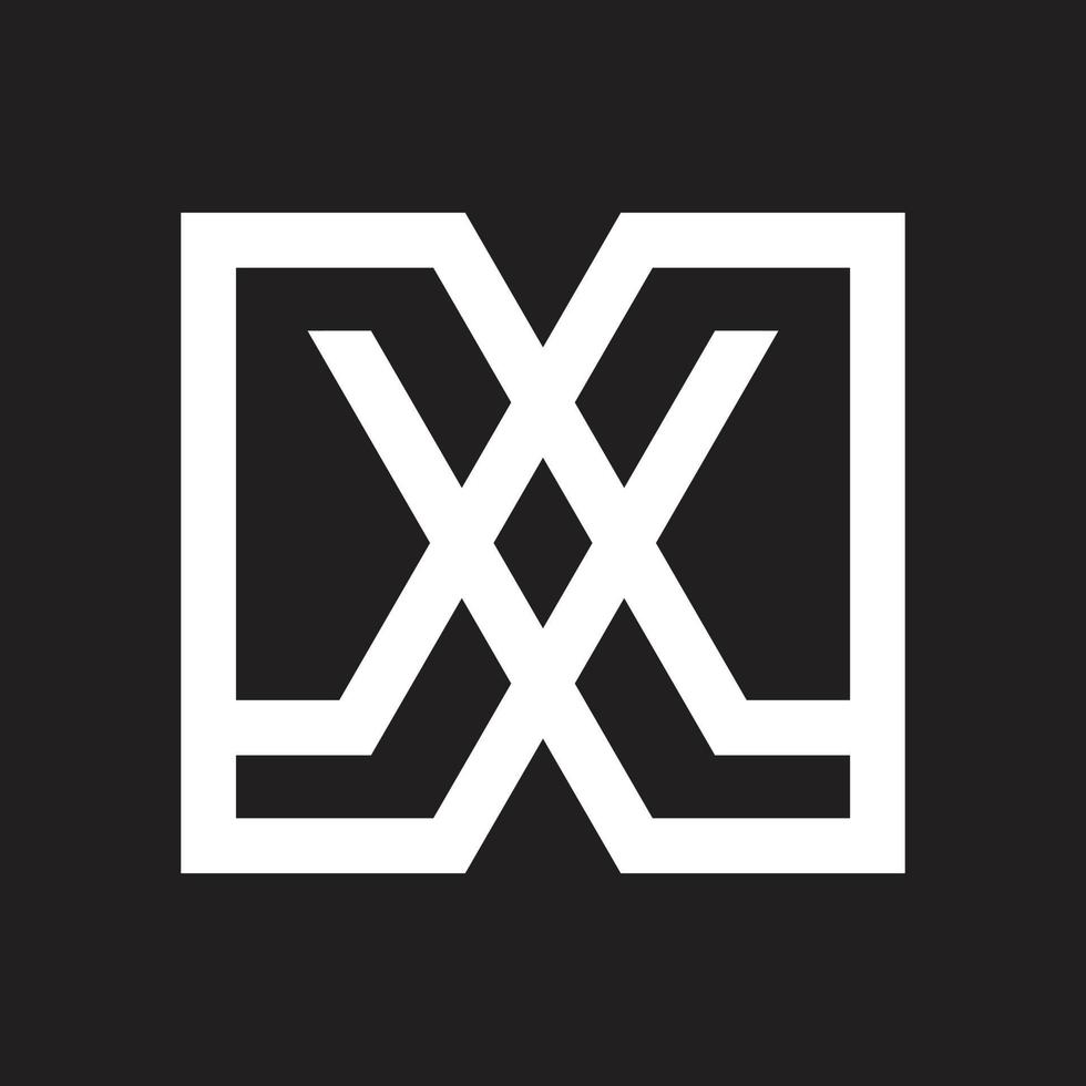 Letter X logo design. Branding identity corporate vector X icon and logo.
