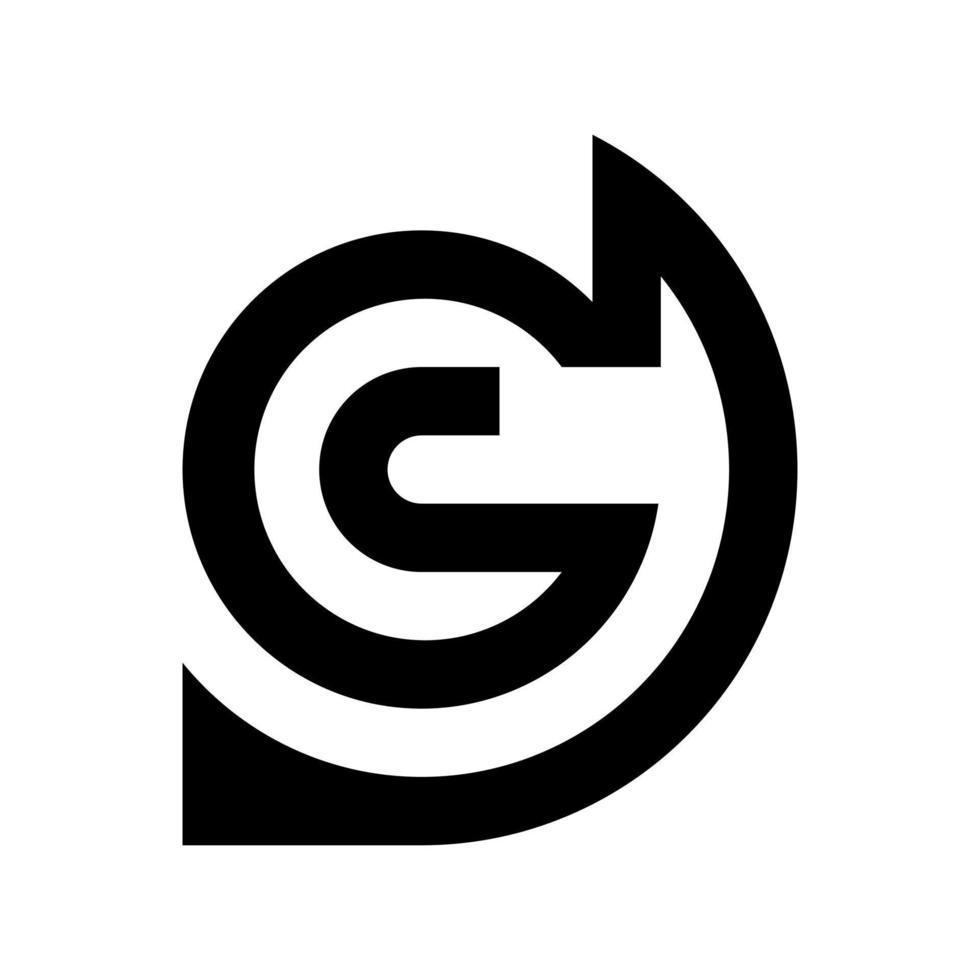 Modern letter G logo design, icon template for your company vector