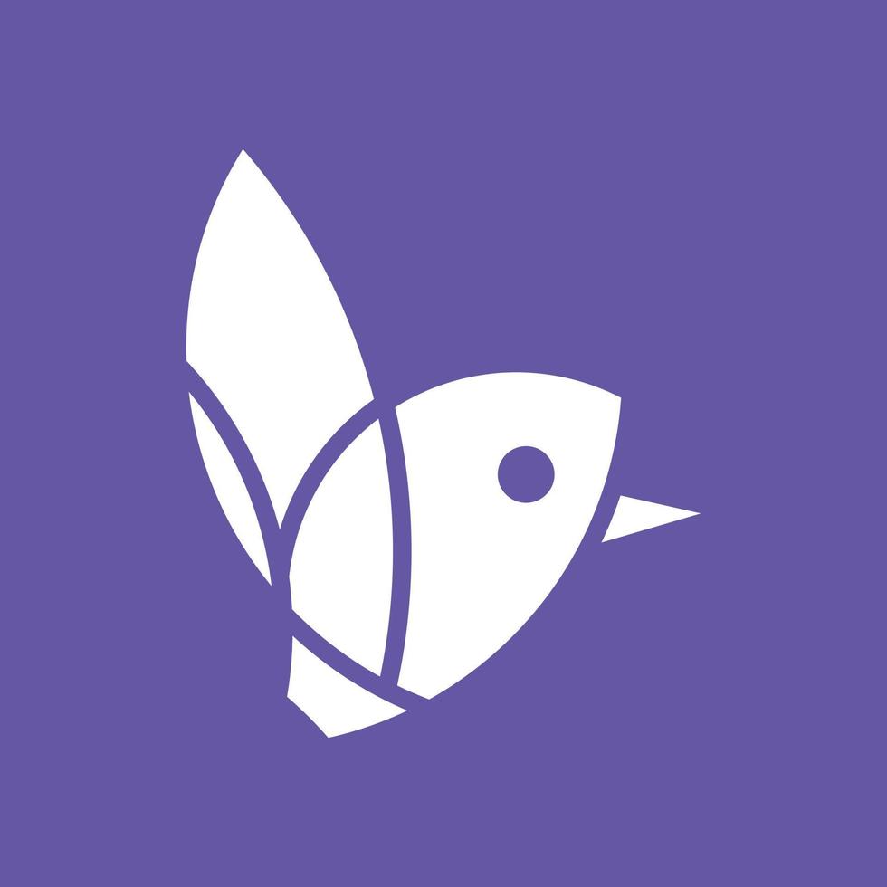 Bird logo design, bird icon vector template.