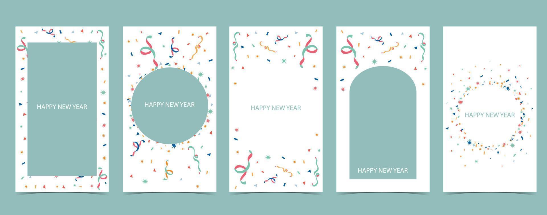 confetti celebration background for social media, website vector