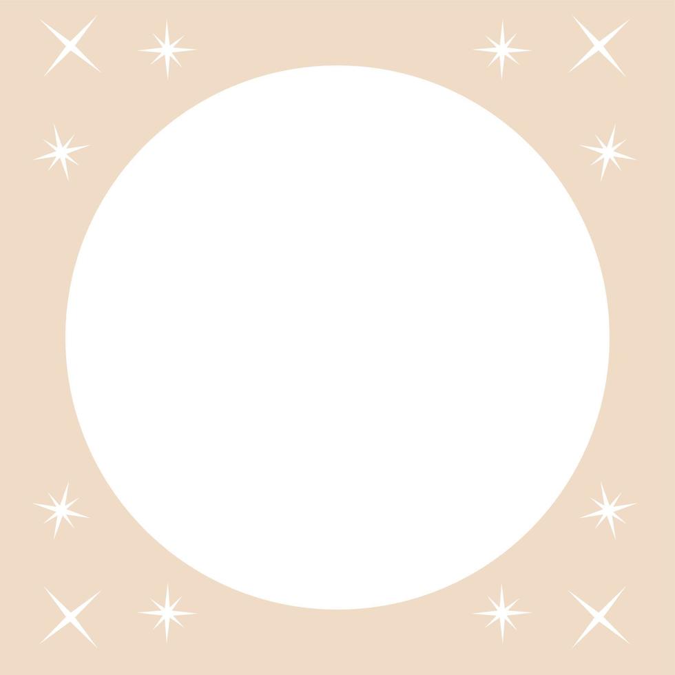 Frame with stars for decoration. vector