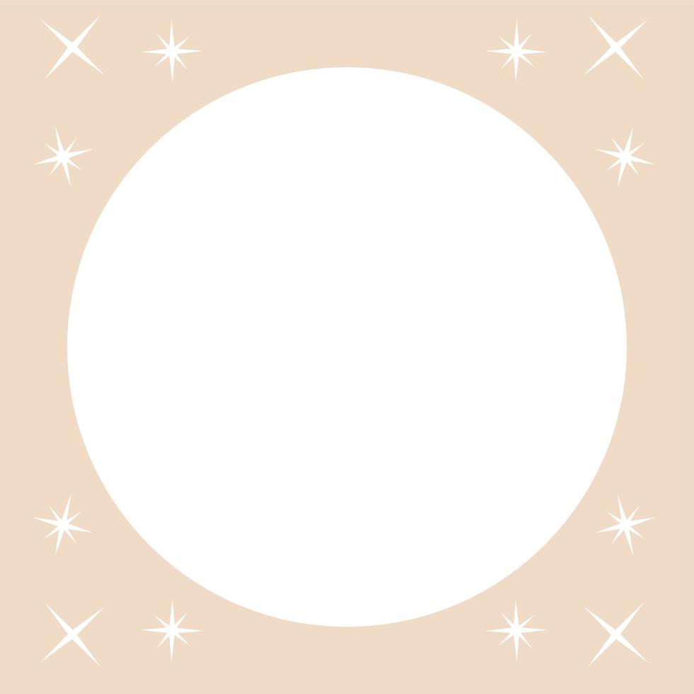 Frame with stars for decoration. vector