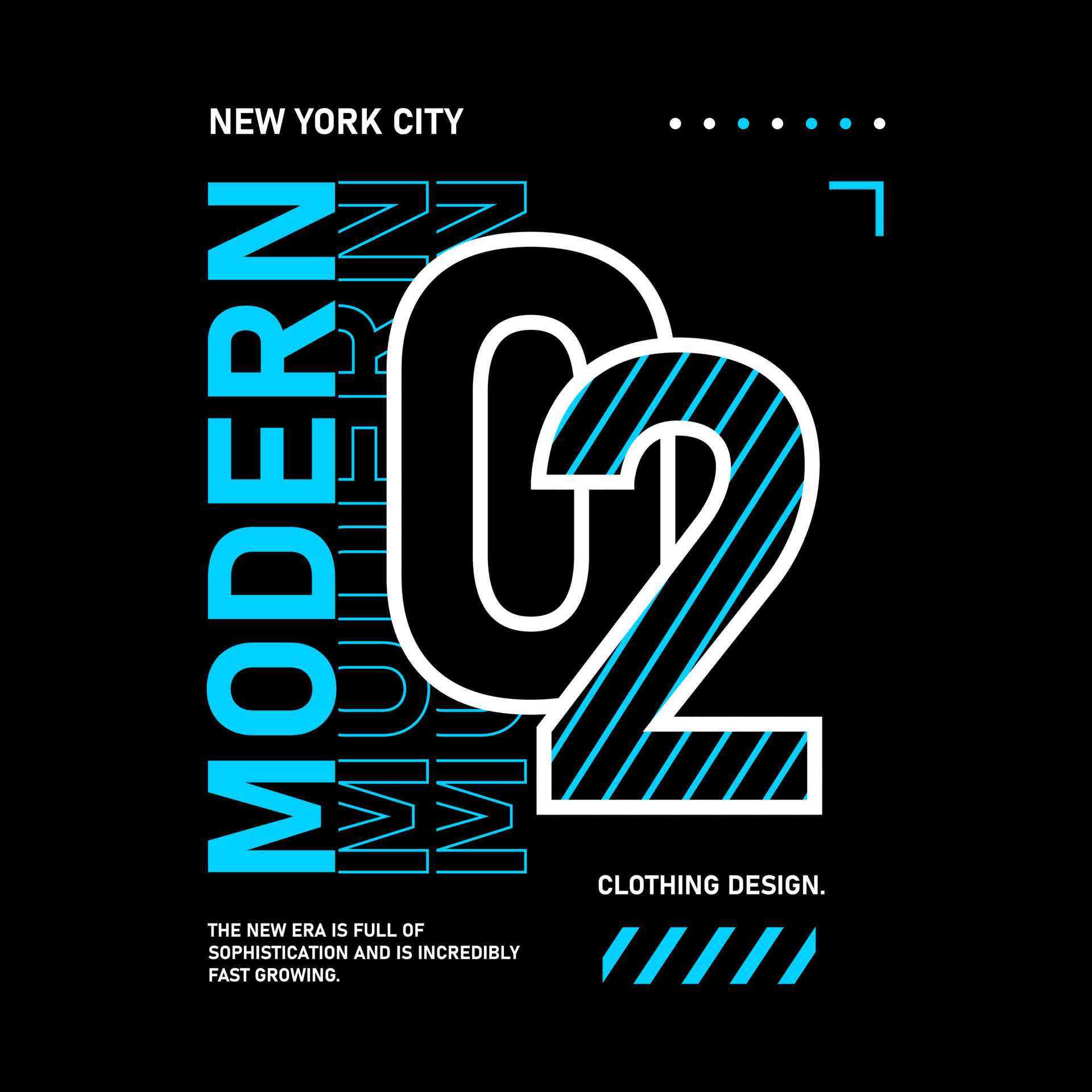Modern streetwear design modern retro vector 13131006 Vector Art at