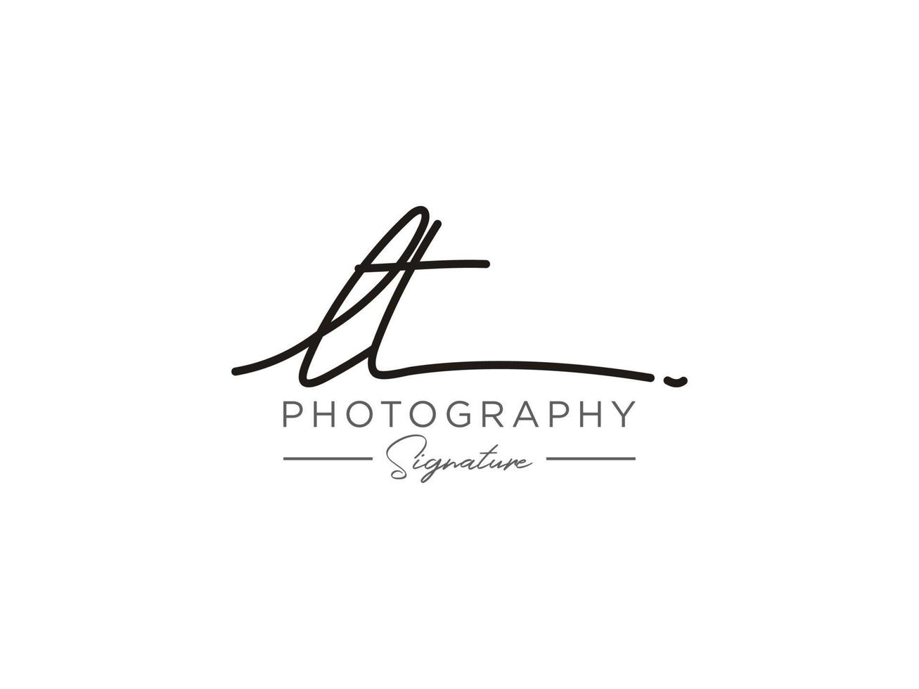 Letter LT Signature Logo Template Vector