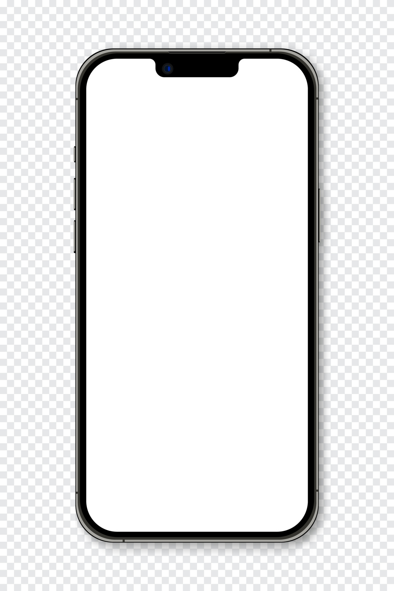 Realistic model smartphone. Smartphone mockup. Device front view. 3D