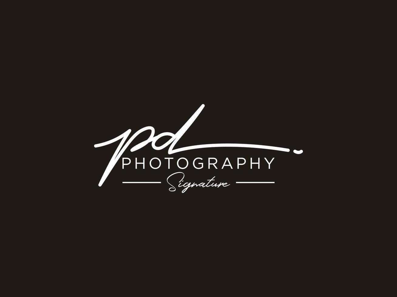 Letter PD Signature Logo Template Vector