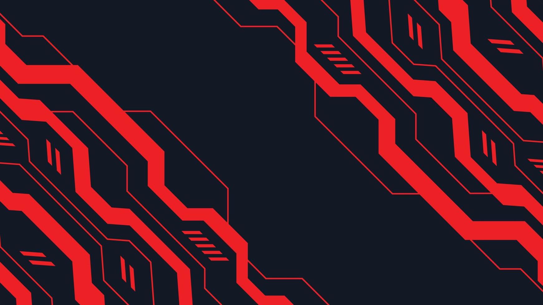 black and red contrast abstract technology background. vector