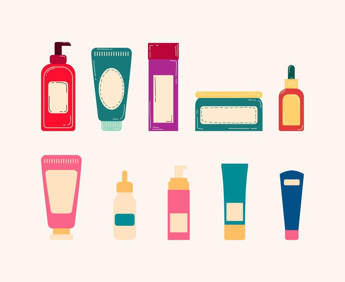 Skincare cosmetic product vector
