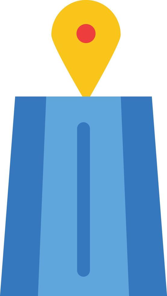 Navigation Road Route  Flat Color Icon Vector icon banner Template