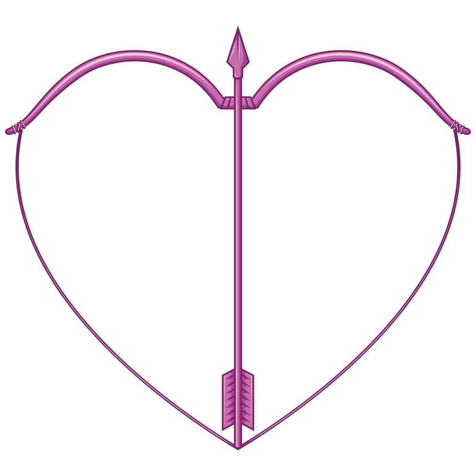 Valentine Bow and Arrow Vector Design