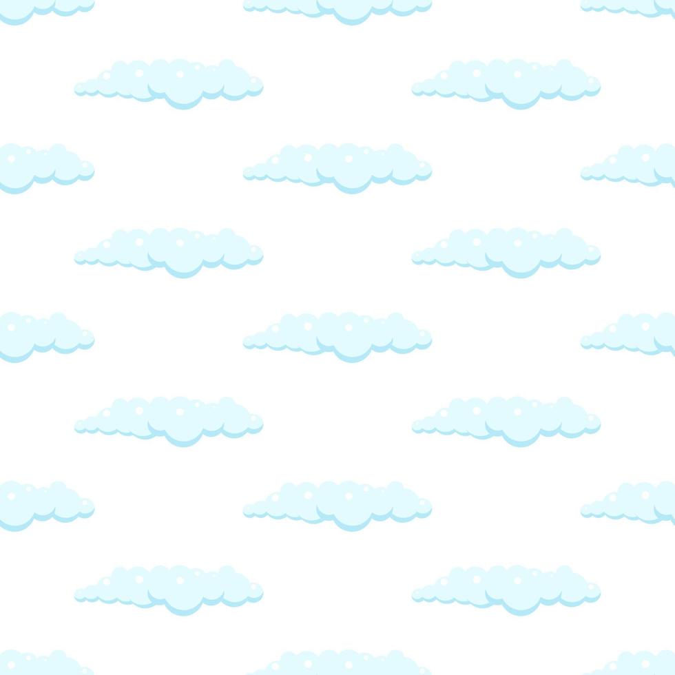 Simple seamless pattern with clouds. vector illustration