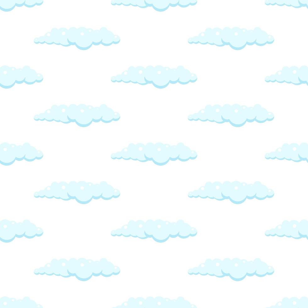 Simple seamless pattern with clouds. vector illustration