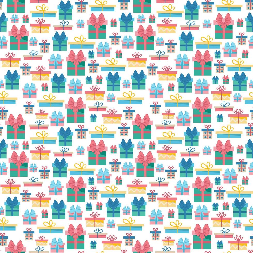 Seamless pattern with gift boxes. vector illustration