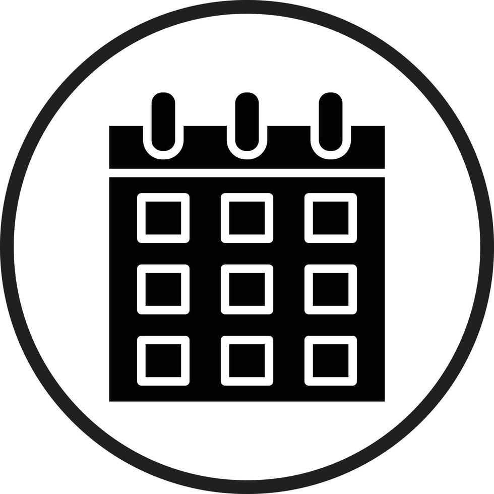 estilo de icono de calendario vector