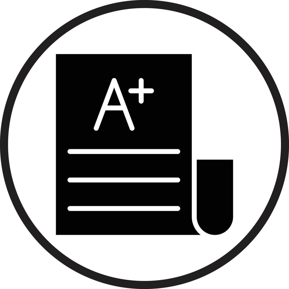 Exam Result Icon Style vector